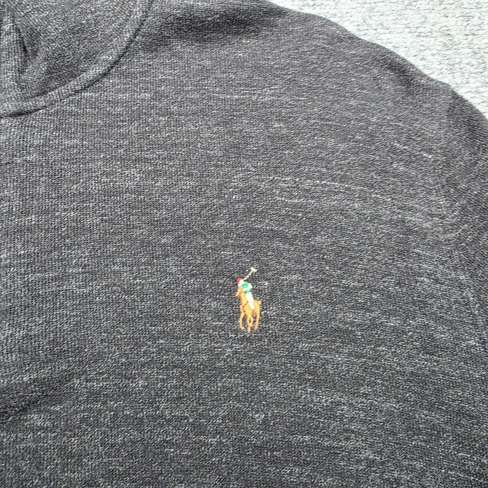 Polo Ralph Lauren Estate Rib Quarter Zip‎ Pullover Sweater Gray Heather Men's XL